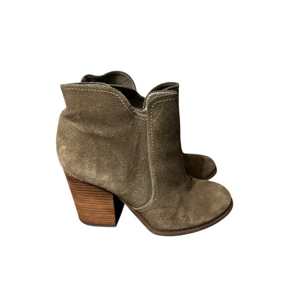 Jessica Simpson Green Suede Booties SIZE 6.5 - Picture 4 of 6